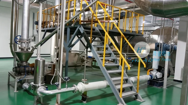 重慶某新材料企業稀土拋光粉氮氣循環氣力輸送項目案例