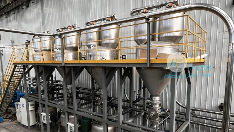江蘇淮安焦粉密閉防泄漏氣力輸送實例